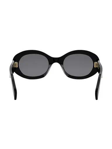 Celine Women's Triomphe 52MM Oval Sunglasses - Black White | Thumbnail 5 Celine Women's Triomphe 52MM Oval Sunglasses - Black White | Thumbnail 5