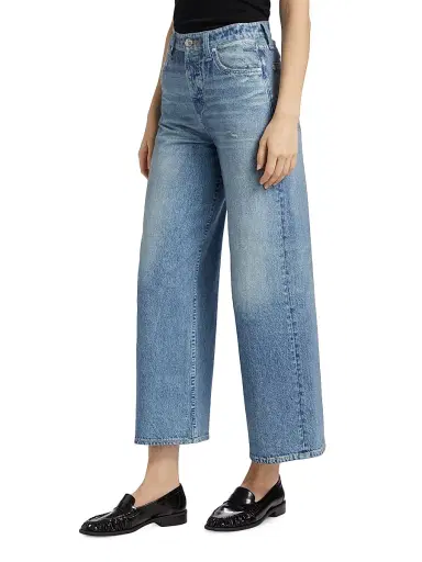 rag & bone Women's rb Miramar Sofie Ankle Wide-Leg Pants - Minetta | Thumbnail 4