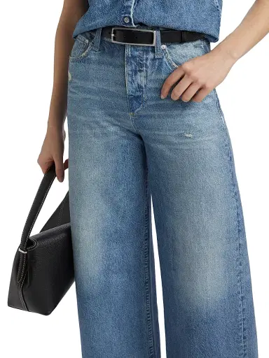 rag & bone Women's rb Miramar Sofie Ankle Wide-Leg Pants - Minetta | Thumbnail 6