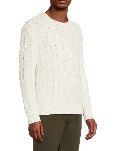 Polo Ralph Lauren Men's Aran-Knit Cotton Rollneck Sweater - Deckwash White | Thumbnail 4 Polo Ralph Lauren Men's Aran-Knit Cotton Rollneck Sweater - Deckwash White | Thumbnail 4