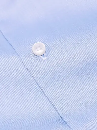 Saks Fifth Avenue Men's Cotton Classic Dress Shirt - Light Blue | Thumbnail 7