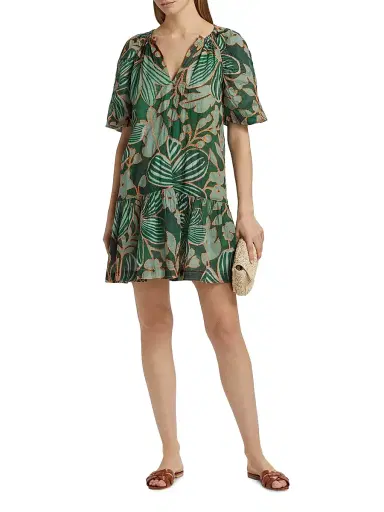Marie Oliver Women's Greta Floral Puff-Sleeve Minidress - Primavera | Thumbnail 2 Marie Oliver Women's Greta Floral Puff-Sleeve Minidress - Primavera | Thumbnail 2