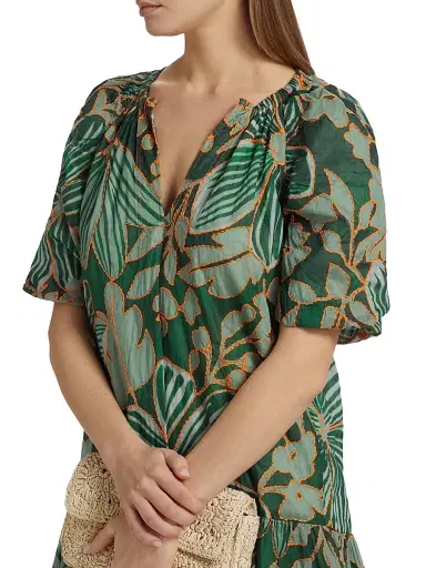 Marie Oliver Women's Greta Floral Puff-Sleeve Minidress - Primavera | Thumbnail 6 Marie Oliver Women's Greta Floral Puff-Sleeve Minidress - Primavera | Thumbnail 6