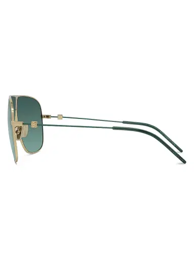 Givenchy Men's GV Speed 64MM Pilot Sunglasses - Gold Green | Thumbnail 3 Givenchy Men's GV Speed 64MM Pilot Sunglasses - Gold Green | Thumbnail 3