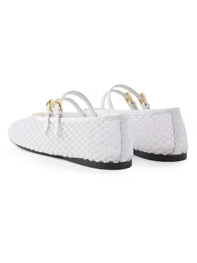 Prada Women's Mesh Fabric Ballerinas | Thumbnail 2 Prada Women's Mesh Fabric Ballerinas | Thumbnail 2