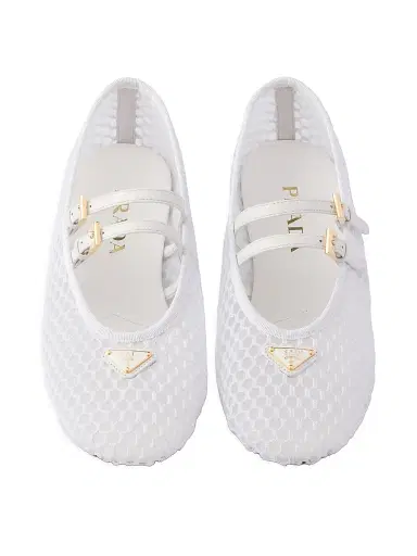 Prada Women's Mesh Fabric Ballerinas | Thumbnail 3 Prada Women's Mesh Fabric Ballerinas | Thumbnail 3