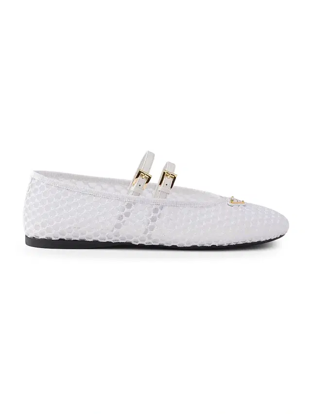 Prada Women's Mesh Fabric Ballerinas - White