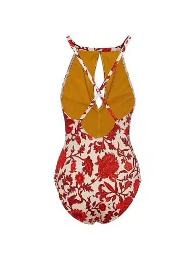 La DoubleJ Women's Fonda Swimsuit - Dragonflower Mini Red | Thumbnail 2 La DoubleJ Women's Fonda Swimsuit - Dragonflower Mini Red | Thumbnail 2