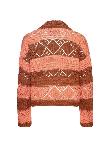 La DoubleJ Women's Summer Bolero Sweater - Solid Pink - Size XS | Thumbnail 2