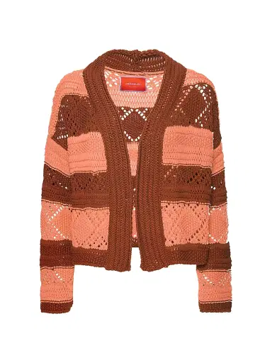 La DoubleJ Women's Summer Bolero Sweater - Solid Pink - Size XS | Thumbnail 1