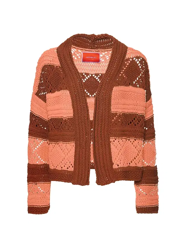 Women's Summer Bolero Sweater - Solid Pink