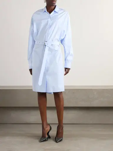 Dries Van Noten Belted Cotton-poplin Shirt Dress | Thumbnail 3 Dries Van Noten Belted Cotton-poplin Shirt Dress | Thumbnail 3