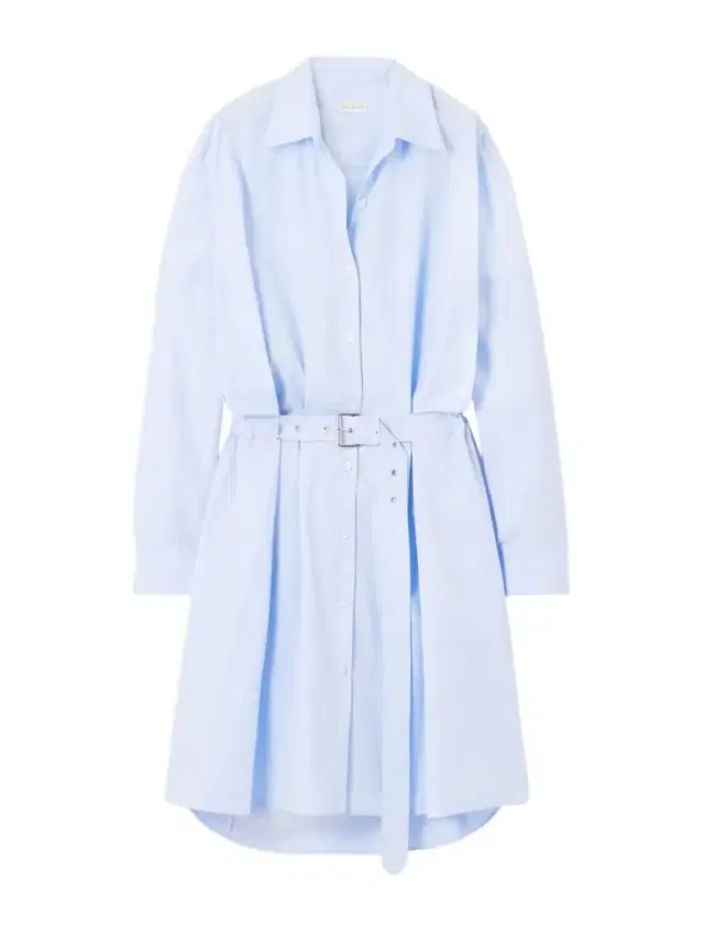 Belted Cotton-poplin Shirt Dress