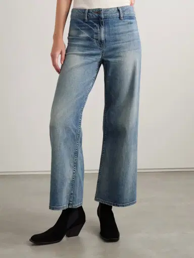 Nili Lotan Megan Distressed High-rise Wide-leg Jeans | Thumbnail 3