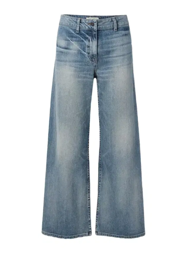 Megan Distressed High-rise Wide-leg Jeans