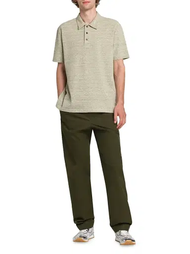 Bottega Veneta Men's Chine Cotton Pique Polo Shirt - Chick Melange - Size XXL | Thumbnail 2