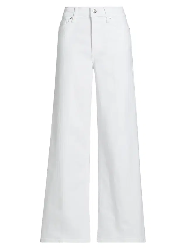 FRAME Women's Le Slim Palazzo Jeans - White