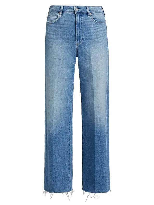 Women's Anessa High-Rise Raw-Hem Straight Jeans - Mesmerize