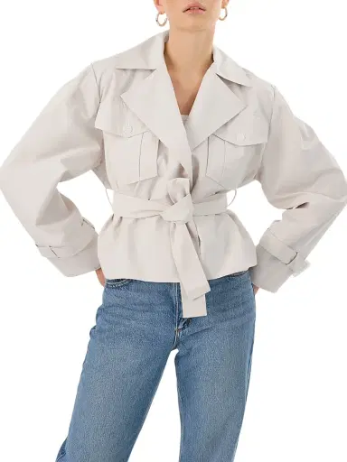 LAMARQUE Women's Quinn Trench Jacket | Thumbnail 3