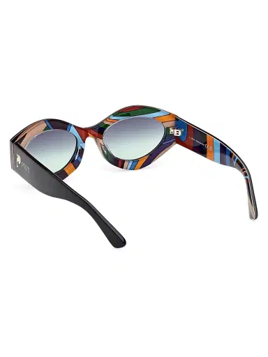 PUCCI Women's Gradient 54MM Oval Sunglasses - Blue Black | Thumbnail 4 PUCCI Women's Gradient 54MM Oval Sunglasses - Blue Black | Thumbnail 4