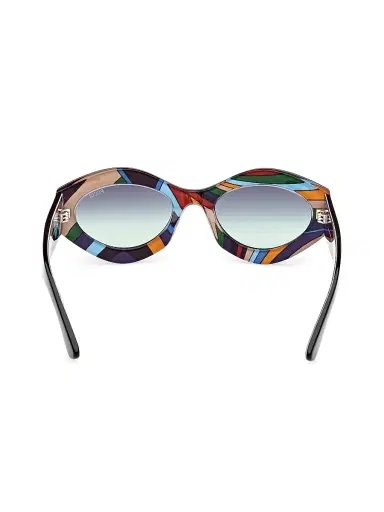 PUCCI Women's Gradient 54MM Oval Sunglasses - Blue Black | Thumbnail 5 PUCCI Women's Gradient 54MM Oval Sunglasses - Blue Black | Thumbnail 5