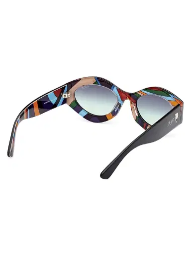 PUCCI Women's Gradient 54MM Oval Sunglasses - Blue Black | Thumbnail 6 PUCCI Women's Gradient 54MM Oval Sunglasses - Blue Black | Thumbnail 6