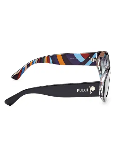 PUCCI Women's Gradient 54MM Oval Sunglasses - Blue Black | Thumbnail 7 PUCCI Women's Gradient 54MM Oval Sunglasses - Blue Black | Thumbnail 7