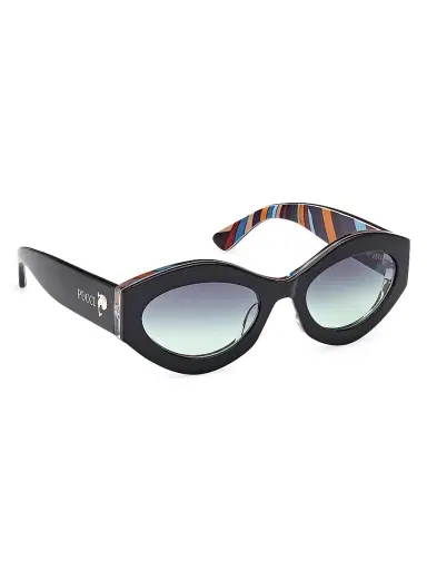 PUCCI Women's Gradient 54MM Oval Sunglasses - Blue Black | Thumbnail 8 PUCCI Women's Gradient 54MM Oval Sunglasses - Blue Black | Thumbnail 8