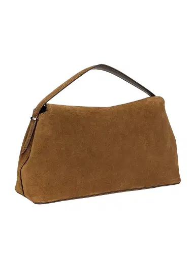TOTEME Women's T-Lock Suede Top Handle Bag | Thumbnail 4 TOTEME Women's T-Lock Suede Top Handle Bag | Thumbnail 4