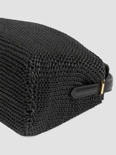 TOTEME Women's T-Lock Woven-Leather Top Handle Bag | Thumbnail 6 TOTEME Women's T-Lock Woven-Leather Top Handle Bag | Thumbnail 6