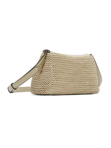 TOTEME Women's T-Lock Woven Leather Clutch | Thumbnail 3 TOTEME Women's T-Lock Woven Leather Clutch | Thumbnail 3