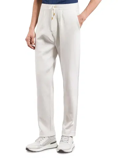 Stefano Ricci Men's Trousers - White - Size 38 | Thumbnail 2
