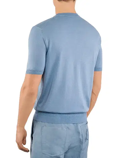 Stefano Ricci Men's Crewneck Sweater - Light Blue - Size 46 | Thumbnail 3 Stefano Ricci Men's Crewneck Sweater - Light Blue - Size 46 | Thumbnail 3