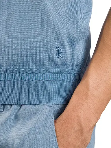 Stefano Ricci Men's Crewneck Sweater - Light Blue - Size 46 | Thumbnail 4 Stefano Ricci Men's Crewneck Sweater - Light Blue - Size 46 | Thumbnail 4