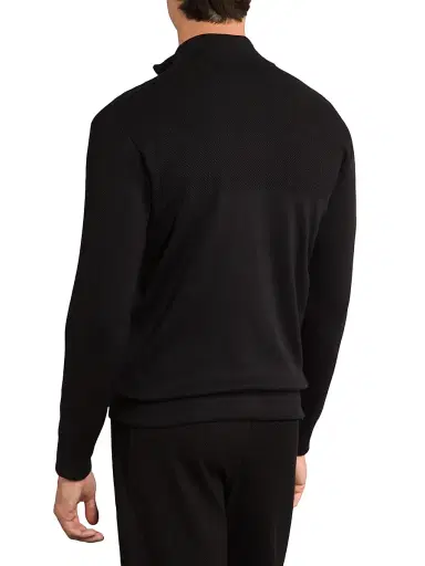 Stefano Ricci Men's Full Zip Sweater - Black - Size 40 | Thumbnail 2 Stefano Ricci Men's Full Zip Sweater - Black - Size 40 | Thumbnail 2