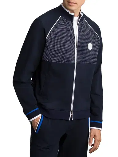 Stefano Ricci Men's Full Zip Up Jacket - Dark Blue - Size 52 | Thumbnail 2