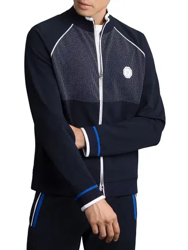 Stefano Ricci Men's Full Zip Up Jacket - Dark Blue - Size 52 | Thumbnail 4