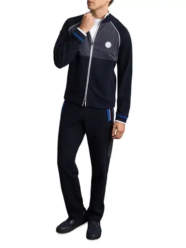 Stefano Ricci Men's Full Zip Up Jacket - Dark Blue - Size 52 | Thumbnail 8