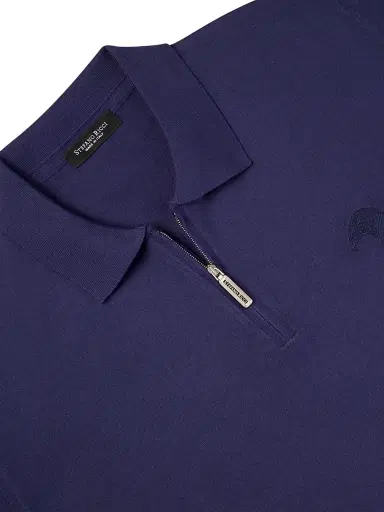 Stefano Ricci Men's Polo Shirt - Dark Blue - Size 50 | Thumbnail 5