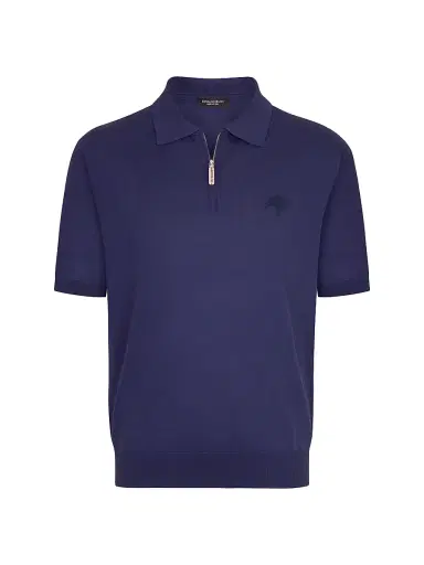 Stefano Ricci Men's Polo Shirt - Dark Blue - Size 50 | Thumbnail 1