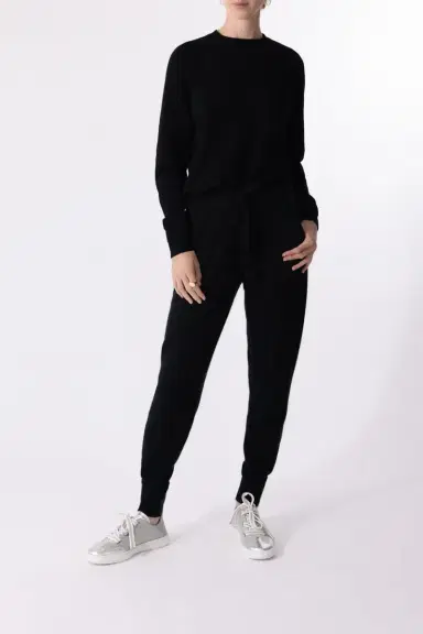 MINNIE ROSE Classic Jogger - Black | Thumbnail 2 MINNIE ROSE Classic Jogger - Black | Thumbnail 2