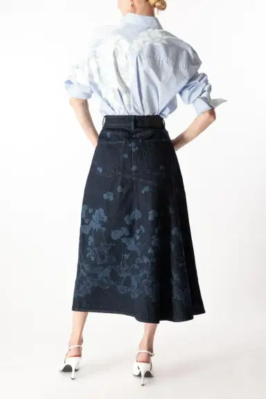 Erdem Draped Midi Skirt | Thumbnail 4