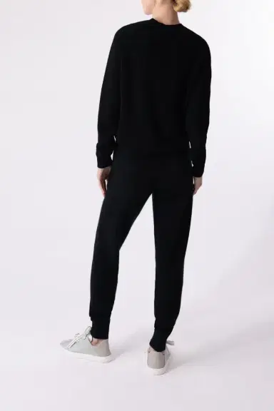 MINNIE ROSE Shrunken Crewneck - Black | Thumbnail 4