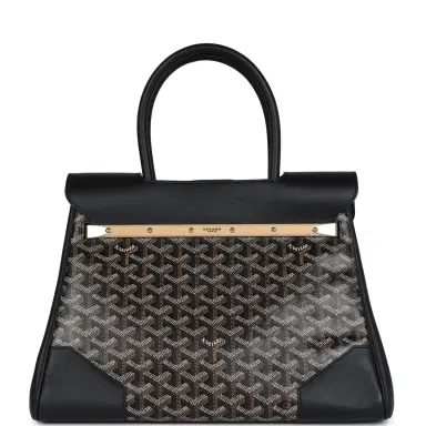 goyard Goyard Saigon Tote Black Goyardine Canvas Palladium Hardware | Thumbnail 4 goyard Goyard Saigon Tote Black Goyardine Canvas Palladium Hardware | Thumbnail 4