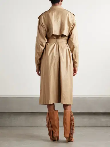 Isabel Marant Freanne Belted Double-breasted Linen-blend Trench Coat | Thumbnail 4 Isabel Marant Freanne Belted Double-breasted Linen-blend Trench Coat | Thumbnail 4
