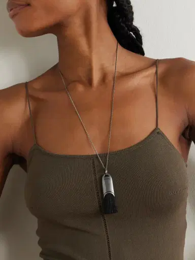 Lemaire Personal Brush Silver-tone And Horse Hair Necklace | Thumbnail 2 Lemaire Personal Brush Silver-tone And Horse Hair Necklace | Thumbnail 2