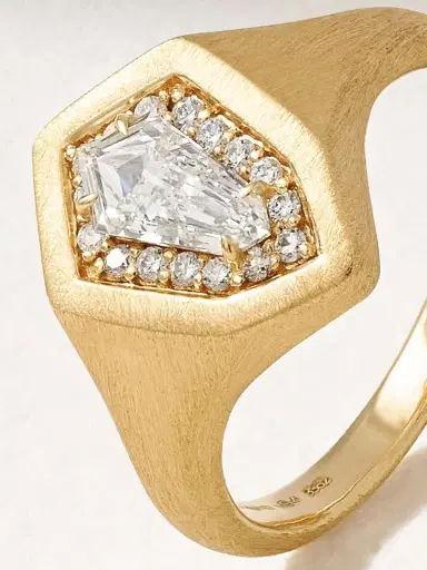 Kamyen Kite 18-karat Gold Diamond Pinky Ring | Thumbnail 4 Kamyen Kite 18-karat Gold Diamond Pinky Ring | Thumbnail 4