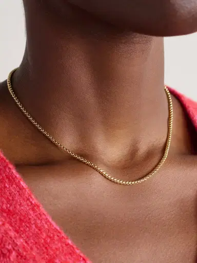 David Yurman Box Chain 18-karat Gold Necklace | Thumbnail 2 David Yurman Box Chain 18-karat Gold Necklace | Thumbnail 2