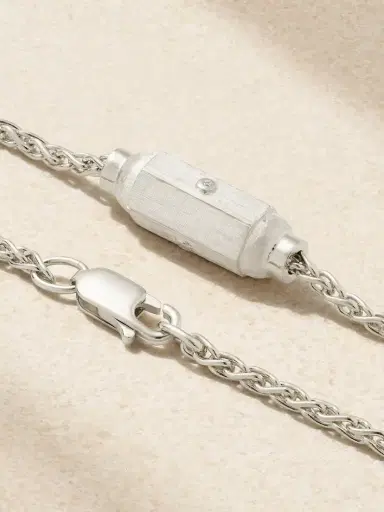 Marie Lichtenberg icro Coco 18-karat White Gold Diamond Bracelet | Thumbnail 3