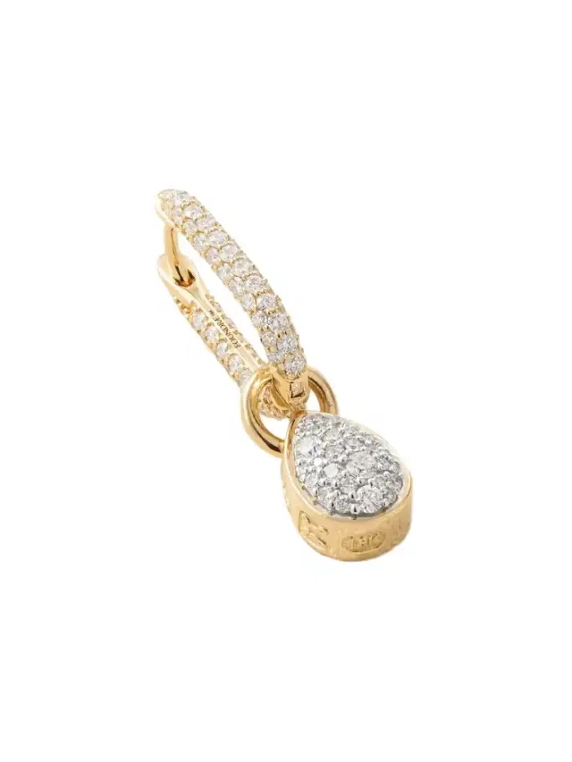 Forever & Always 18-karat Gold Diamond Single Hoop Earring
